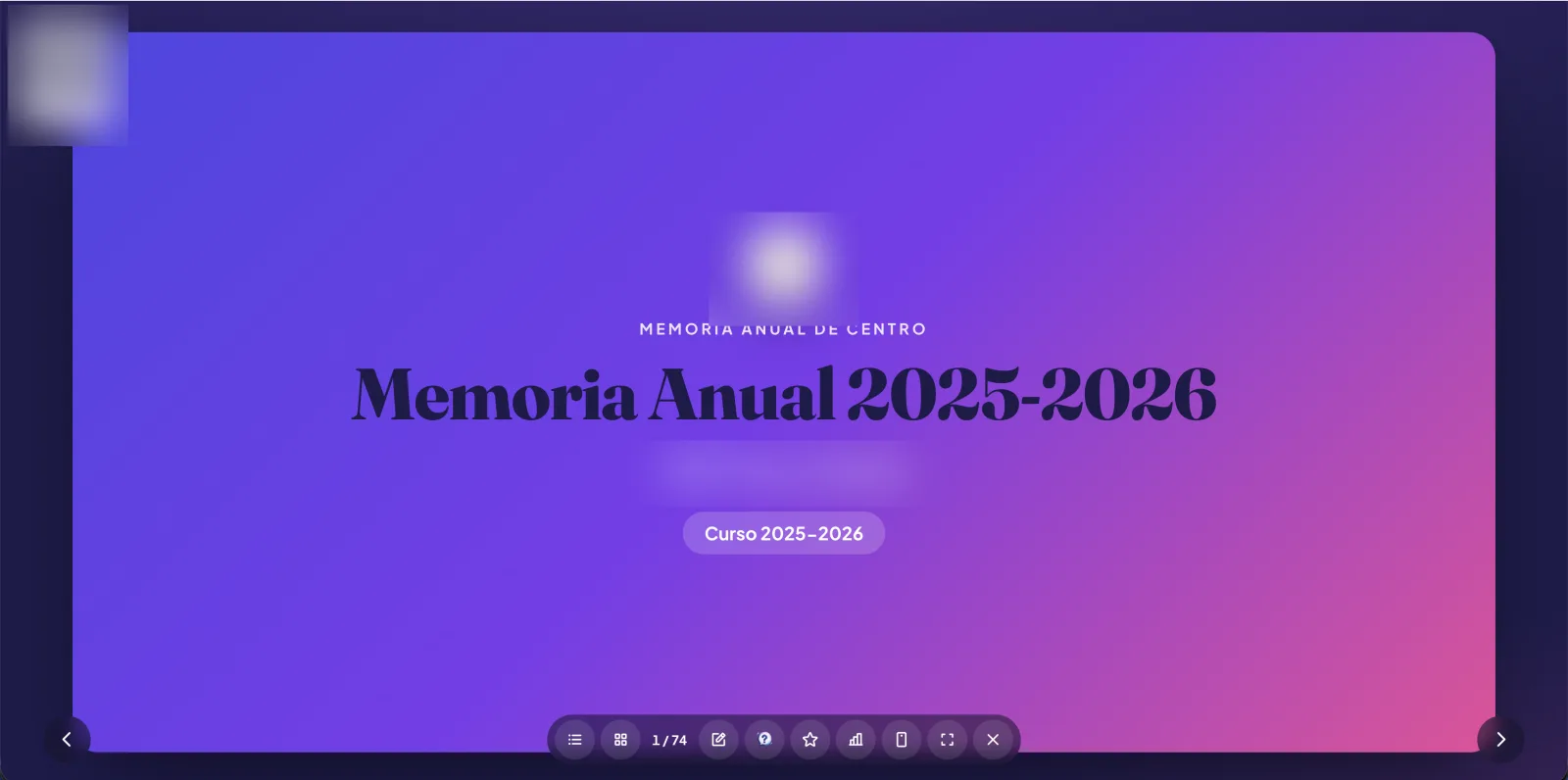 Módulo de presentación en directo con preguntas, nubes de palabras y votaciones del público