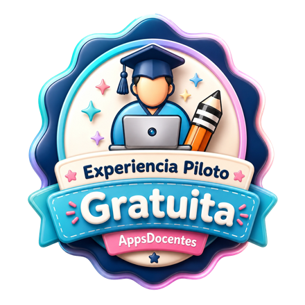 Sello de la Experiencia piloto gratuita de AppsDocentes
